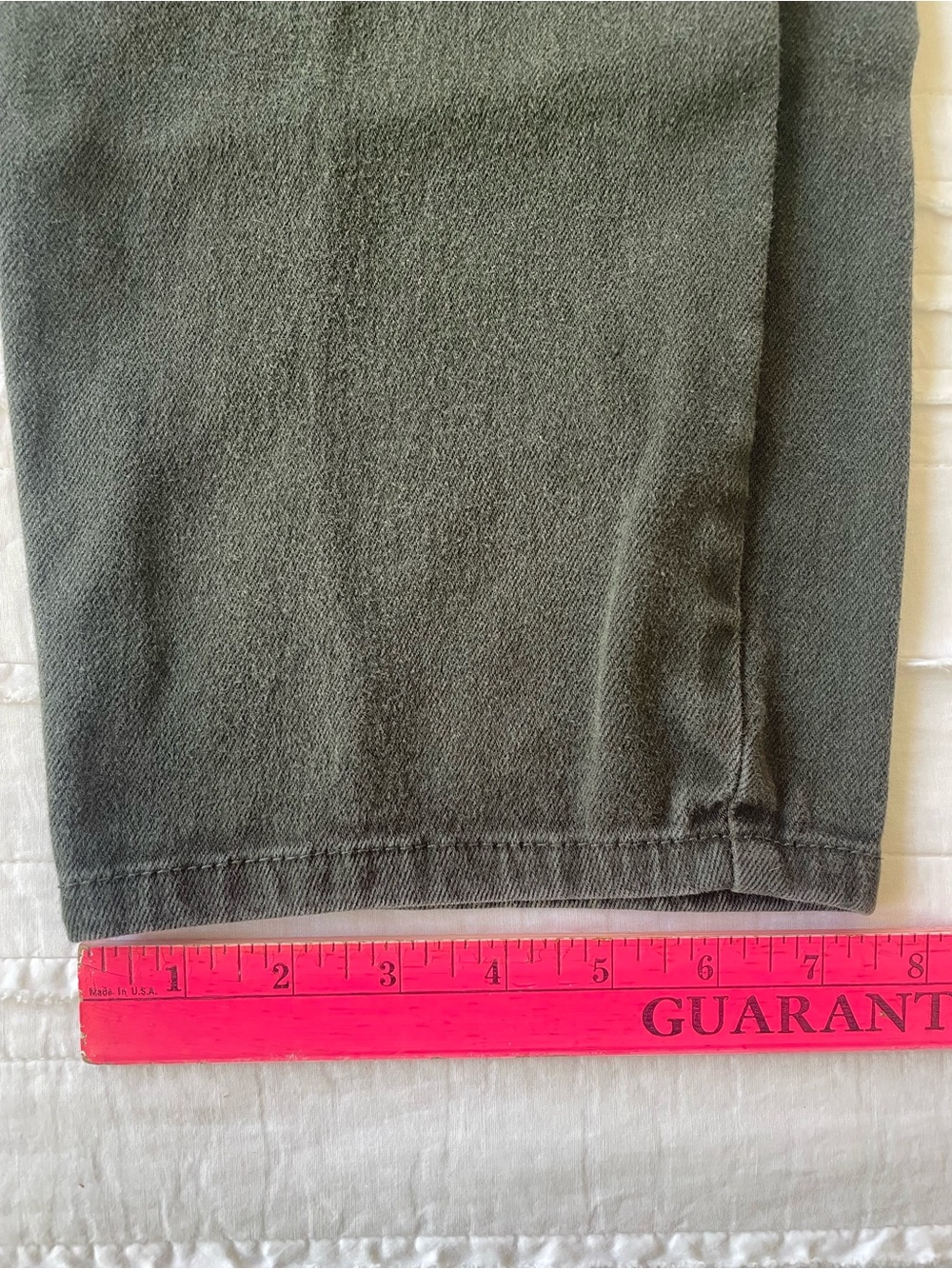 Women's Olive Green Jeans - Classic Straight Fit | Sz 22 - Picture 5 of 6